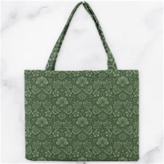 Damask Green Mini Tote Bag by vintage2030