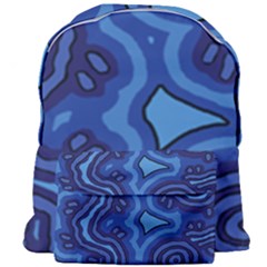 Aboriginal Art - Blue Campsites Giant Full Print Backpack by hogartharts