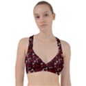 Gothic Woman Rose Bats Pattern Sweetheart Sports Bra View1