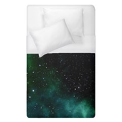 Galaxy Sky Blue Green Duvet Cover (single Size) by snowwhitegirl