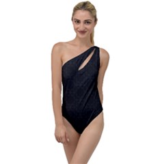 Victorian Paisley Black To One Side Swimsuit by snowwhitegirl