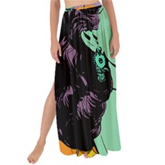 Zombie Retro Girl Maxi Chiffon Tie-up Sarong by snowwhitegirl