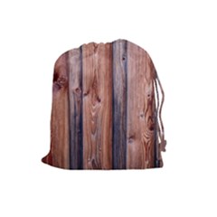 Wood Boards Wooden Wall Wall Boards Drawstring Pouch (large) by Simbadda