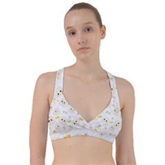 Cute Kawaii Popcorn Pattern Sweetheart Sports Bra by Valentinaart