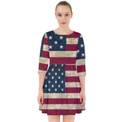 Vintage American Flag Smock Dress by Valentinaart