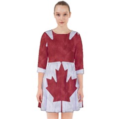 Canada Grunge Flag Smock Dress by Valentinaart