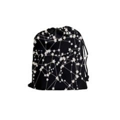 Constellations Drawstring Pouch (medium) by snowwhitegirl