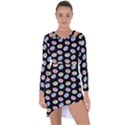 Donuts pattern Asymmetric Cut-Out Shift Dress View1