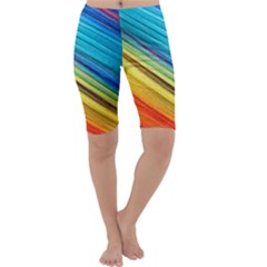 Rainbow Cropped Leggings  by NSGLOBALDESIGNS2