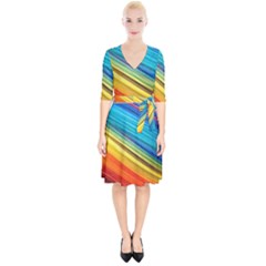 Rainbow Wrap Up Cocktail Dress by NSGLOBALDESIGNS2