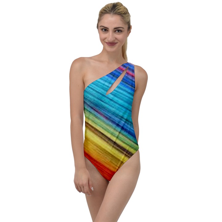 RAINBOW To One Side Swimsuit