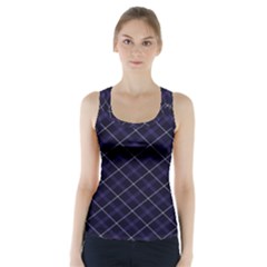 Blue Plaid  Racer Back Sports Top by dressshop