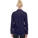 Blue Plaid  Womens Long Sleeve Shirt View2