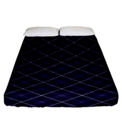 Blue Plaid  Fitted Sheet (california King Size) by dressshop