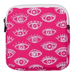 Pink Eye Mini Square Pouch by Wanni