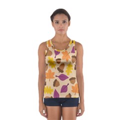 Acorn Pattern Sport Tank Top  by Hansue