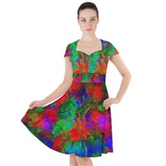 Color Art Bright Decoration Cap Sleeve Midi Dress by Nexatart