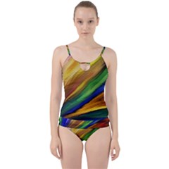 Graffiti Painting Pattern Abstract Cut Out Top Tankini Set by Nexatart