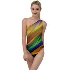 Graffiti Painting Pattern Abstract To One Side Swimsuit by Nexatart