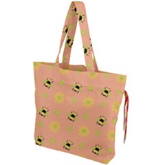 Bee A Bug Nature Drawstring Tote Bag by Nexatart