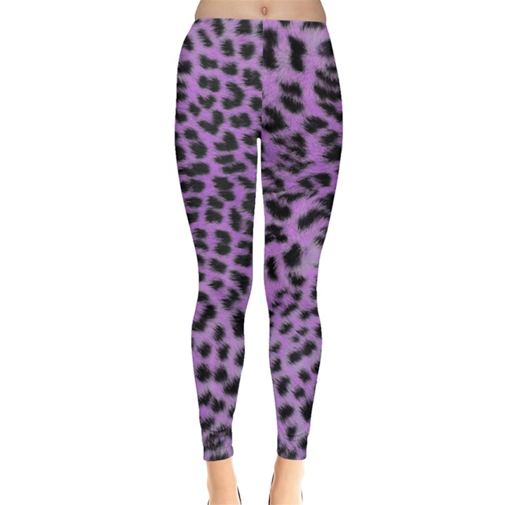 Purple leopard print Leggings 