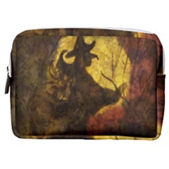 Witch On Moon Make Up Pouch (medium) by bloomingvinedesign