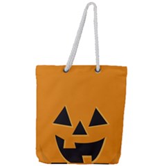 Pumpkin Full Print Rope Handle Tote (large) by PhotoThisxyz