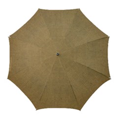 Burlap Coffee Sack Grunge Knit Look Golf Umbrellas by dressshop