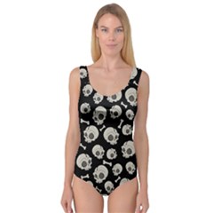 Halloween Skull Pattern Princess Tank Leotard  by Valentinaart