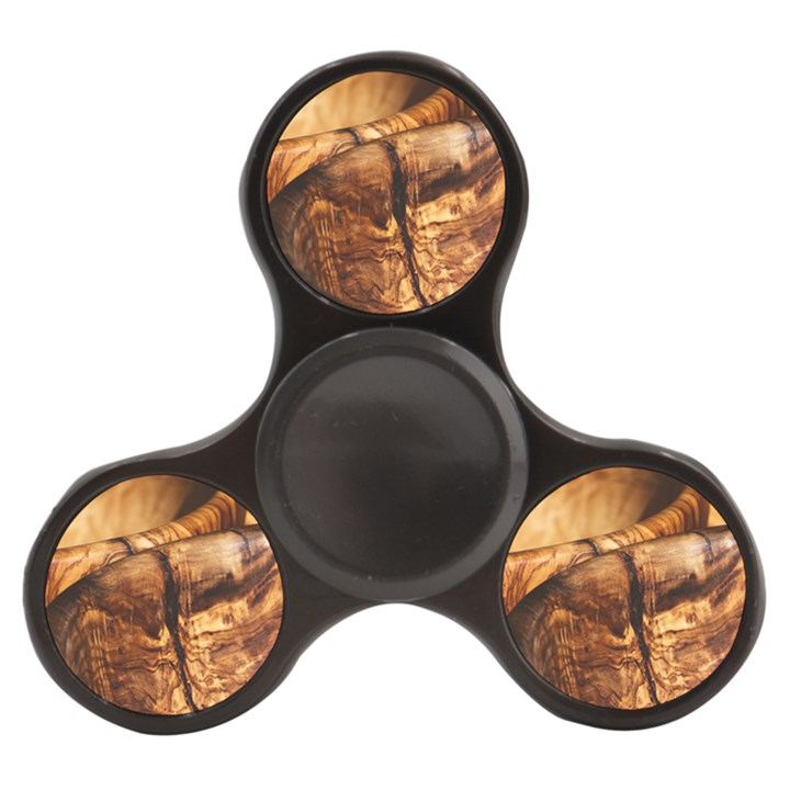 Olive Wood Wood Grain Structure Finger Spinner