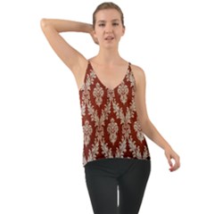 Chorley Weave Brown Chiffon Cami by DeneWestUK