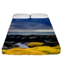 Iceland Nature Mountains Landscape Fitted Sheet (King Size) View1