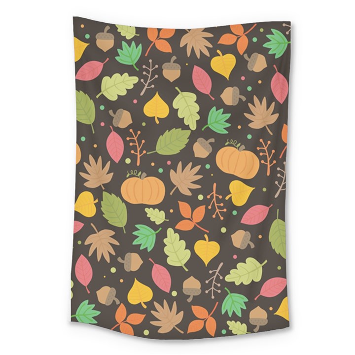 Thanksgiving pattern Large Tapestry