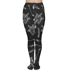 Human Skeleton Pattern - Halloween  Tights by Valentinaart