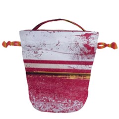 Boat Chipped Close Up Damaged Drawstring Bucket Bag by Sapixe