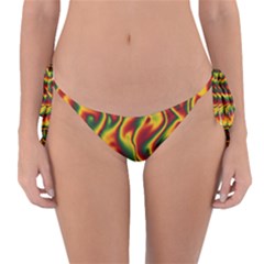 Reggae Smoky Waves Reversible Bikini Bottom by Seashineswimwear