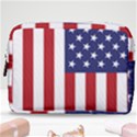 US Flag Stars and Stripes MAGA Make Up Pouch (Medium) View1