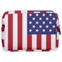 US Flag Stars and Stripes MAGA Make Up Pouch (Medium) View2