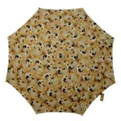 Doge Meme Doggo Kekistan Funny Pattern Hook Handle Umbrellas (small) by snek