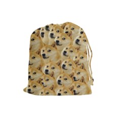 Doge Meme Doggo Kekistan Funny Pattern Drawstring Pouch (large) by snek