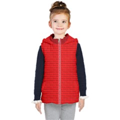 Maga Make America Great Again Usa Pattern Red Kid s Hooded Puffer Vest by snek