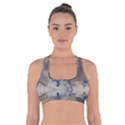 Deep Time Clouds Cross Back Sports Bra View1