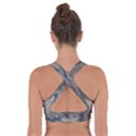 Deep Time Clouds Cross Back Sports Bra View2