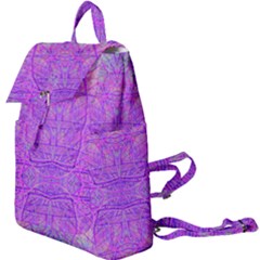 Hot Pink And Purple Abstract Branch Pattern Buckle Everyday Backpack by myrubiogarden