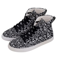 Joshua Tree Heart Of The Hi-desert Men s Hi-top Skate Sneakers by JoshuaTreeClothingCo