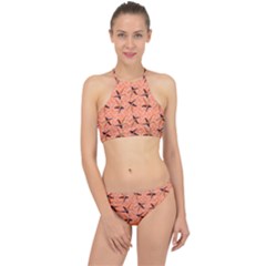 Starfish And Sea Shells Racer Front Bikini Set by Seashineswimwear