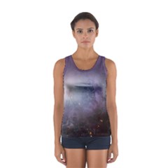 Orion Nebula Pastel Violet Purple Turquoise Blue Star Formation Sport Tank Top  by genx