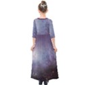 Orion Nebula pastel violet purple turquoise blue star formation Kids  Quarter Sleeve Maxi Dress View2