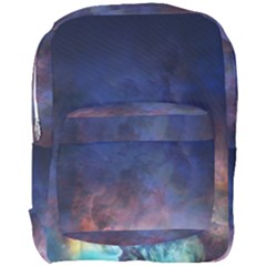 Lagoon Nebula Interstellar Cloud Pastel Pink, Turquoise And Yellow Stars Full Print Backpack by genx