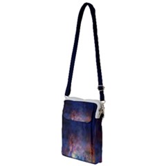 Lagoon Nebula Interstellar Cloud Pastel Pink, Turquoise And Yellow Stars Multi Function Travel Bag by genx